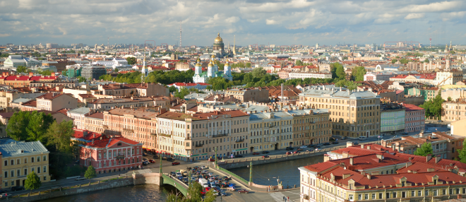 St-Petersburg stacks circled